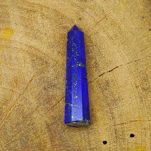 Faceted Pencil Shape Natural Lapis Lazuli Gemstone Healing Crystal Pencil